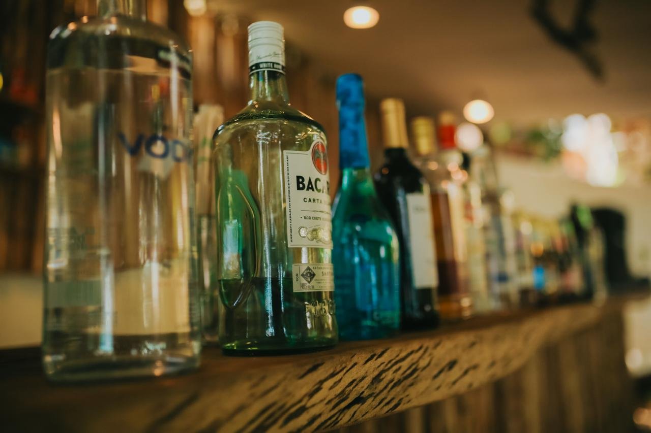 Selección de bebidas del bar de Casa Lua